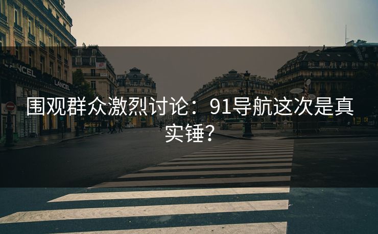 围观群众激烈讨论：91导航这次是真实锤？