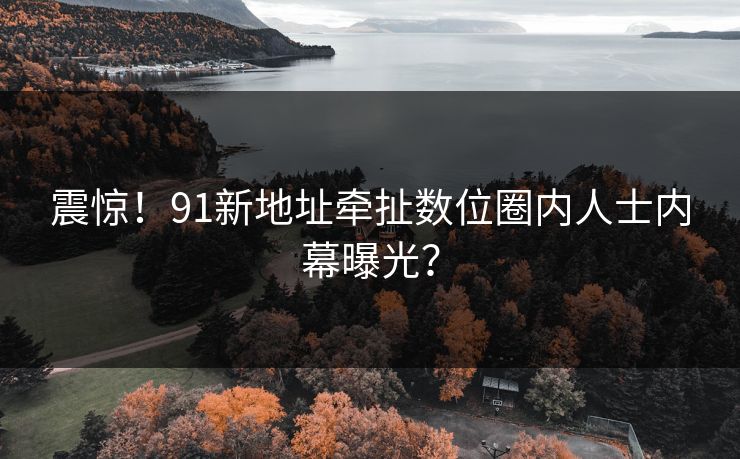 震惊！91新地址牵扯数位圈内人士内幕曝光？