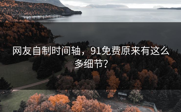 网友自制时间轴，91免费原来有这么多细节？