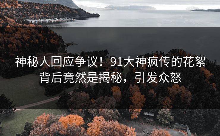 神秘人回应争议！91大神疯传的花絮背后竟然是揭秘，引发众怒